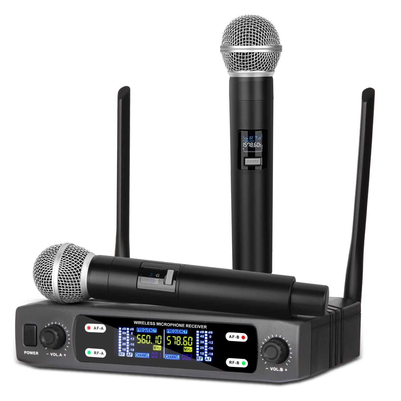 Dpeusheng X2 Professional Wireless Microphone High-fidelity sound quality and stable transmission for speeches, performances, Karaoke