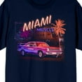 thumbnail image 2 of Car Fanatic Miami Muscle Crew Neck Short Sleeve Navy Men's T-shirt-XXL, 2 of 4