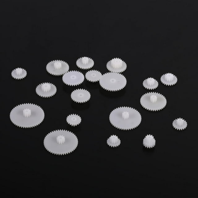 Conjunto De Kits De Engranajes De Plástico De 19 Piezas Para Coches De Juguete Robot DIY Con Y Larga Vida útil