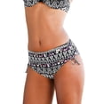 thumbnail image 2 of LASCANA Women's Mid Rise Bikini Swimsuit Bottom Ruching, 2 of 6