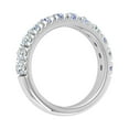 thumbnail image 2 of 1 Carat Diamond Wedding Band Ring in 14K White Gold (Ring Size 4), 2 of 4