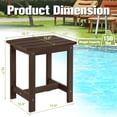 thumbnail image 2 of Mesa auxiliar exterior Y&M HIPS impermeable 41x33x42 cm, 2 of 8