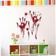 thumbnail image 4 of 2pcs Blood Stamp Floor Decor Blood Handprint Sticker Halloween Wall Stickers Halloween Window Decals Haunted House Wall Clings, 4 of 5