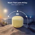 thumbnail image 5 of Bobtot Portable Bluetooth Speaker Waterproof Bluetooth Speaker Mini Outdoor Speake 20 Hours Playtime Built-in Mic Great Gift Choice（Rice yellow）, 5 of 9