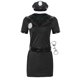 thumbnail image 3 of Body de oficial de policía para mujer traje de Cosplay de policía erótico con cierre de cremallera vestido elegante, 3 of 7