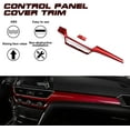 thumbnail image 6 of Xotic Tech Interior Dashboard Center Console AC Switch Button Panel Stripe Cover Trim, Sporty Red, Compatible with Honda Accord 10th Gen 2018-2022, 6 of 9