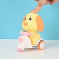 thumbnail image 2 of Juguetes de cuerda con forma de animales para niños, juguetes educativos para perros que se pueden tirar hacia atrás, juguetes para niños pequeños y niños. Amarillo, 2 of 9