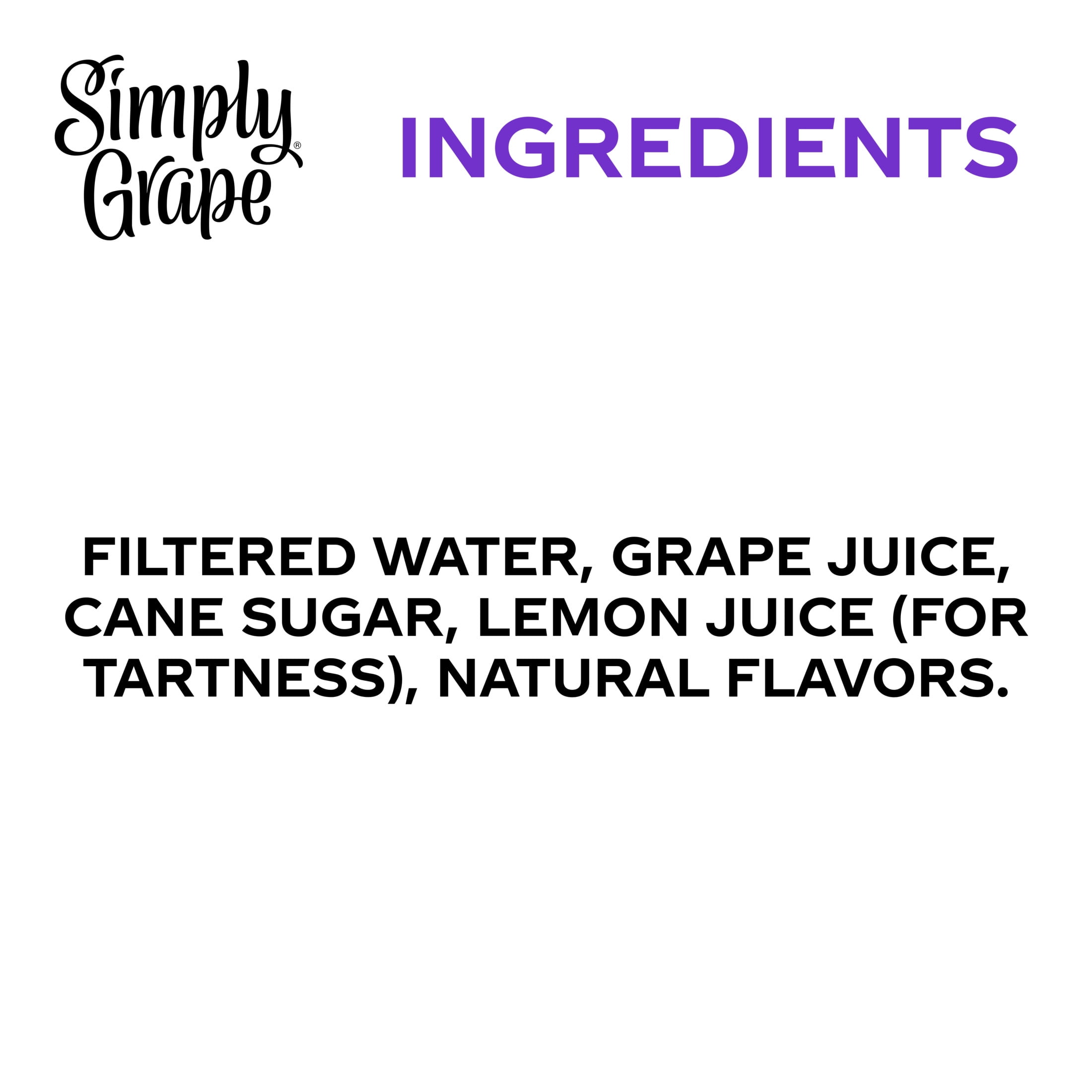 Simply Grape Juice Drink Bottle, 52 fl oz