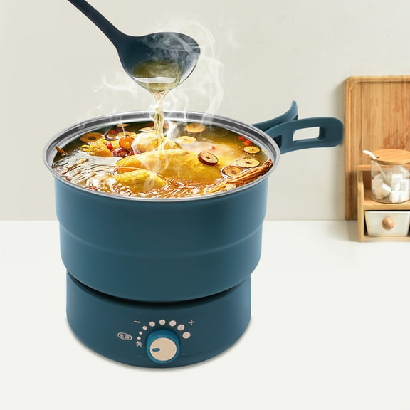 Electric Hot Cooker Pot Steamer Mini Frying Pan Portable Electric Hot Pot Steam for Single People and Couples for Daily Meals.