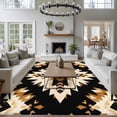 thumbnail image 3 of 5'x8' Area Rugs, Southwestern Aztec Indoor Outdoor Area Rug for Living Room Bedroom, Retro National Style Brown Abstract Washable Bathroom Rugs Kitchen Floor Carpet Mats Home Decor Aesthetic, 3 of 8