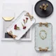 thumbnail image 5 of Bandeja de lazo con forma de pieza, bandeja para postres y frutas, bandeja de resina para guardar joyas, decoración de fiestas, vajilla, bandeja para dulces, organizador de herramientas, 5 of 5