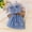 Blue, variant on Placlothes Cute Blue Cotton Two Piece Skirt Outfits For Little Girls And Big Girls Summer Fall Sets With Bow Size 7T Birthday Kids Tops And Skirt