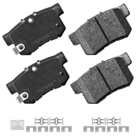 ACB ZONE Rear Ceramic Brake Pads with Hardware Fit For ACURA EL CL ILX Integra RSX TL TSX Vigor HONDA Accord Civic SX4