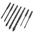 thumbnail image 4 of 7PCS Masonry Drill Bit Set Hex 4 Flute High Hardness Alloy Twist Cross Drill Bit Set with Storage Box, 4 of 22