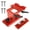Red, variant on Adjustable Bench Grinder Tool Rest Sharpening Jig, Aluminum Alloy for 6/8 Inch Grinders