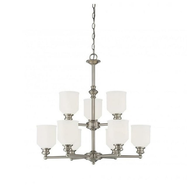 Savoy House Melrose 9 Lustre Léger en Nickel Satiné