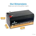 thumbnail image 7 of 12V 3.2Ah Sealed Lead Acid (Sla) Battery For Bp3-12 Es3-12 Ps-1230 Pw1203, 7 of 7
