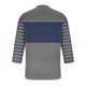 thumbnail image 3 of Blusas y camisas de manga larga con cuello redondo para hombre, estilo casual, con patchwork, cuello redondo, manga corta, blusa estampada para hombre, 3 of 4