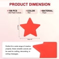 thumbnail image 2 of Uxcell 108Pcs Recortes de Estrellas 3.5"x4" Tarjetas de Papel en Forma de Estrella para Decoraciones de Tableros de Anuncios Rojas, 2 of 6