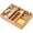 12"x9", variant on Bamboo Desk Drawer Organizer, Wood Junk Organizer Tray with Adjustable Dividers, Anti-Skip Storage Organization in Office Bathroom Drawer for Vanity, Makeup, 12" x 9"