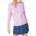 thumbnail image 1 of Suéter de punto I-N-C con mangas fruncidas morado grande, 1 of 2