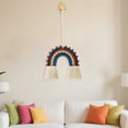 thumbnail image 5 of Rainbow Wall Hanging Handmade Macrame Woven Wall Art for Nursery Kids Room Home Colorful Boho Tassel Decoration, 5 of 5