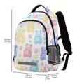 thumbnail image 2 of FORMRS Kids School Backpack Elementary Student Unisex Travel Bookbag with Reflective Stripes, Colorful Gummy Bears Pattern, 2 of 7