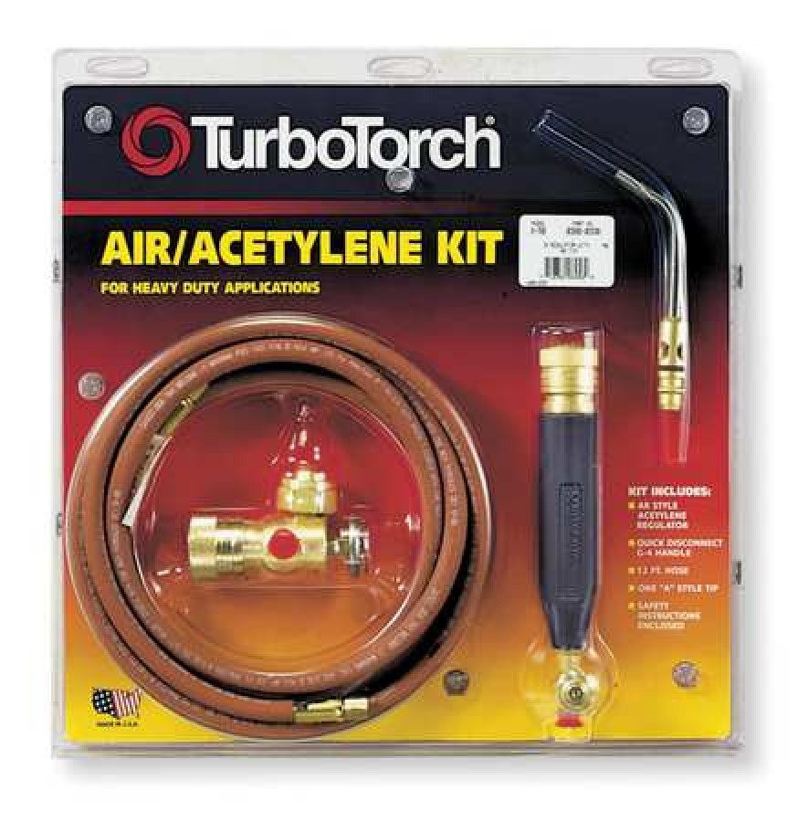 TurboTorch Torch Kit Swirls, Acetylene, X5B, B Tank