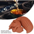 thumbnail image 2 of Silicone Squirrel Shape Tea Strainer, Reusable Food Grade Tea Infuser Novelty Loose Leaf Tea Filter(Coffee), 2 of 8