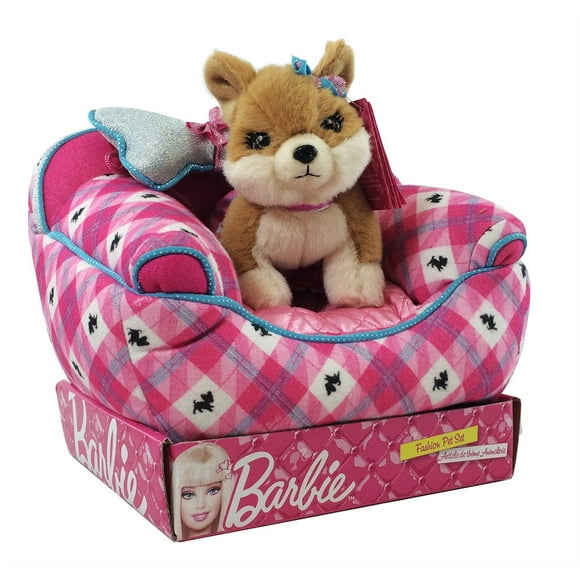 Mascota de moda Barbie Lacey con cama