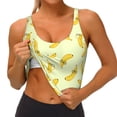 thumbnail image 4 of Lsque Bananas Printed Women'S Sports Bra, Compression, Moisture Wicking, High-Impact Sports Bra For Women,Supportive sports bra-Medium, 4 of 9