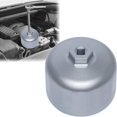 thumbnail image 1 of Llave para filtro de aceite de 16 ranuras de 86 mm para Volvo y BMW con tapas de cartucho, herramienta de extracción y dado para filtro de aceite (plateada), 1 of 5