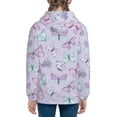 thumbnail image 6 of Kdxio Purple Butterfly Pattern Kids Boys Girls Zip Up Hoodie 3D Printed Hooded Sweatshirt Hoody Coat with Pocket 7-12 Y-Small, 6 of 6