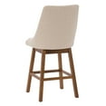 thumbnail image 2 of Boston Formed High Back Fabric Barstools with Wood Legs, Set of 2, 2 of 9