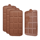 thumbnail image 1 of Moldes de chocolate, juego de 4 paquetes de silicona antiadherente de grado alimenticio para proteínas y barras energéticas, 1 of 6