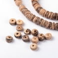 thumbnail image 3 of 10 Strand Natural Coconut Rondelle Bead Strands 5.5x1.5~5mm Hole: 1mm 124pcs/strand 15.7 inch, 3 of 5