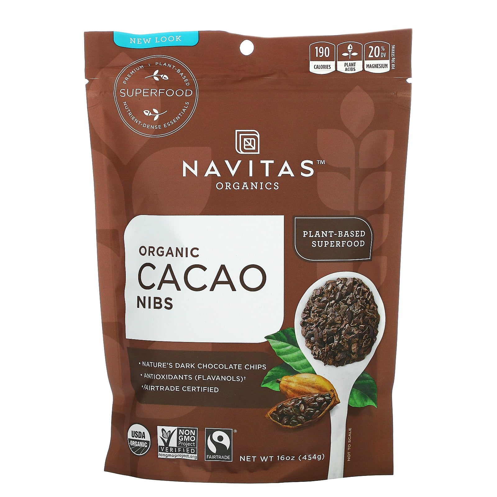 Navitas Organics - Cacao Nibs - 16 oz