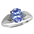 thumbnail image 2 of Star K � Oval 9x7 Genuine Tanzanite trillion miracle setting wide band Ring, 2 of 9
