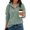Mint Green #28, variant on Evdexr Hoodies for Women Casual Button Collar Long Sleeve Hooded Sweatshirt Pullover 2026 Fall Winter Oversized Tops With Pocket Wine M