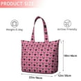 thumbnail image 4 of Pink Pug Puppies Travel Tote Bags for Women Carry On,Large Weekender Bags for Women Travel,Multi Functional Duffle Bag for Work,Shopping,Sports, 4 of 5