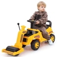 thumbnail image 1 of Gymax Rouleau Compresseur pour Enfants à Chevaucher avec Moteur à Rouleau Réglable, Son, Rangement sous le Siège, 1 of 10