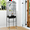 Black, variant on NiamVelo 64-inch Metal Bird Cage with Rolling Stand & Bottom Tray, Pet Storage Shelf Parrot Cage with Open Play Top for Lovebirds & Parakeets, Black