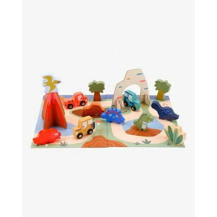 Toddler Wooden Dino Playset