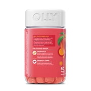 OLLY Probiotic + Prebiotic Gummy, Adult Digestive + Gut Health Supplement, 60 Ct