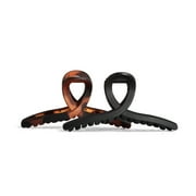 Kitsch Large Hair Clips for Adult, Black, 2 Ct