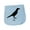 AE-Light Blue, variant on Inktastic Country Crow Caw. Silhouette Baby Burp Cloth