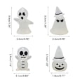 thumbnail image 3 of Paquete De 4 Colgantes De Pared De Terror Decorativos Luminosos Artesanales De Resina Decoración De Halloween Accesorios Para El Hogar Calcomanía De Fiesta Suministros De Vacaciones Speravity HA037337-00, 3 of 6