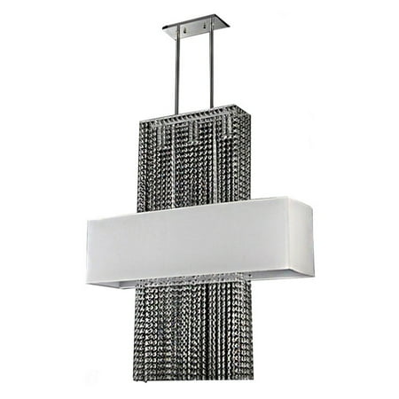 

Mikayla 3-light White Fabric 38-inch Cross Chandelier
