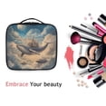 thumbnail image 6 of FORMRS Travel Makeup Bag Large Capacity Train Case Cosmetic Organizer with Adjustable Dividers, Floating Whale, 6 of 8