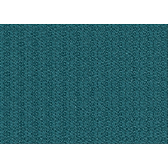 Ahgly Company Machine Washable Indoor Rectangle Transitional Medium Teal Green Area Rugs, 5' x 8'
